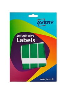 AVERY RECTANGLE LABELS 25X50MM A5 15LABELS/SHT 22SHT/PKT GREEN (16-314)