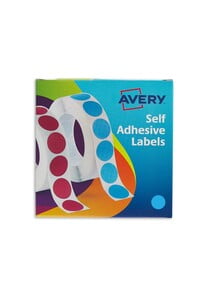 AVERY ROUND LABELS IN DISPENSER 19MM 1120 LABELS/PKT  BLUE (24-509)