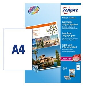 AVERY PHOTO GLOSSY PAPER A4 250GSM 100SHT/PKT (2498)