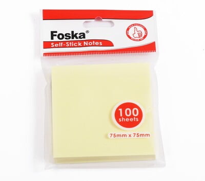 Foska Sticky Note 3x3" yellow