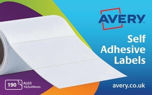 Avery address label roll 102x49mm White (AL03)