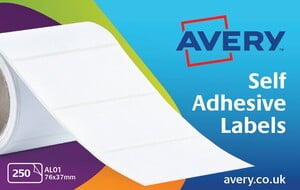AVERY address label rolls 76x37mm White (AL01)