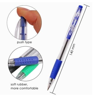 Foska Ball pen click 1.0mm Blue (XH2152)