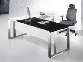 L- Shaped Desk with Stainless Steel Legs 200x190cm